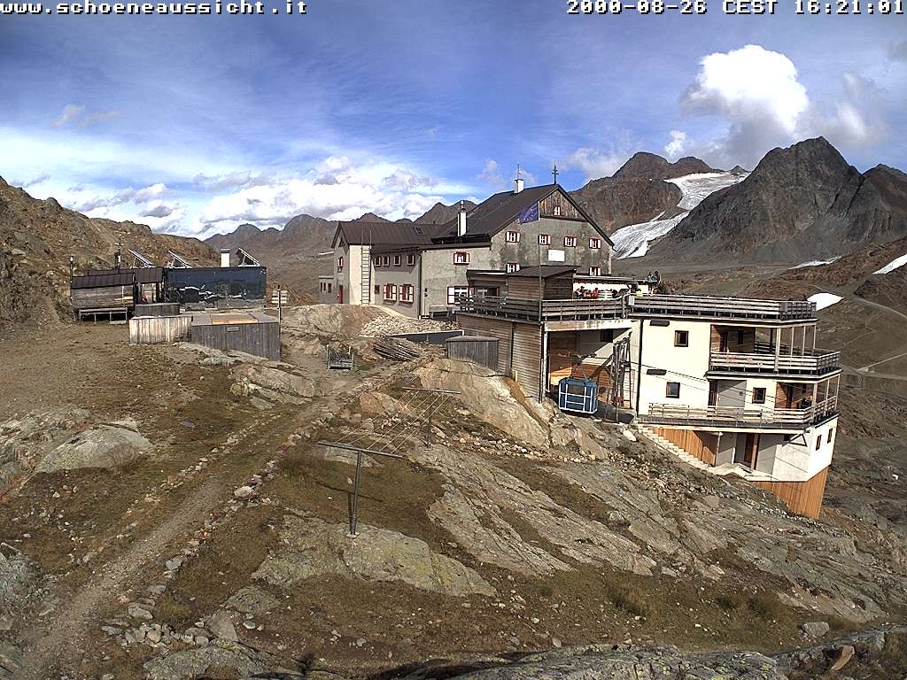 Archived image Webcam Schnalstal: Hut "Schöne Aussicht"
