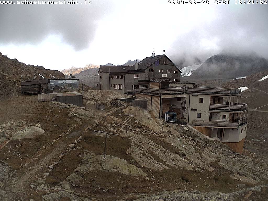 Archived image Webcam Schnalstal: Hut "Schöne Aussicht"