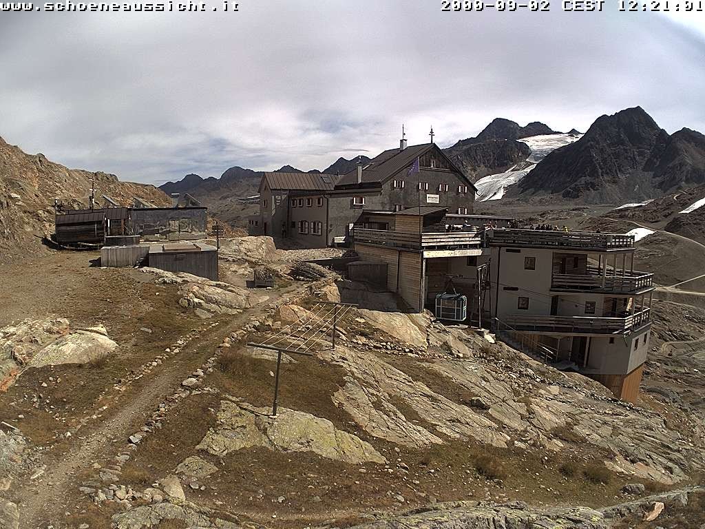 Archived image Webcam Schnalstal: Hut "Schöne Aussicht"