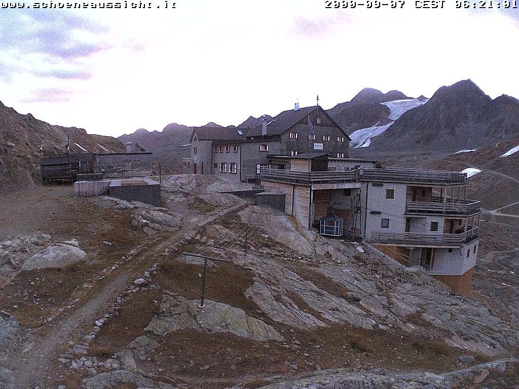 Archiv Foto Webcam Schnalstal: Schöne Aussicht-Hütte