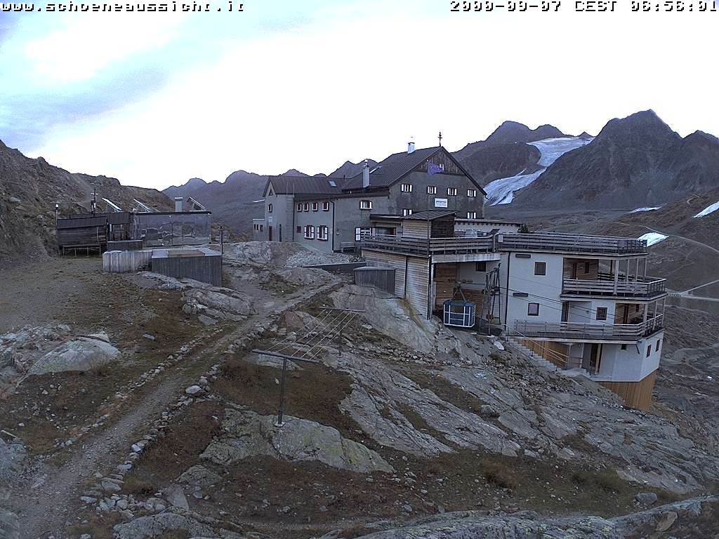 Archiv Foto Webcam Schnalstal: Schöne Aussicht-Hütte