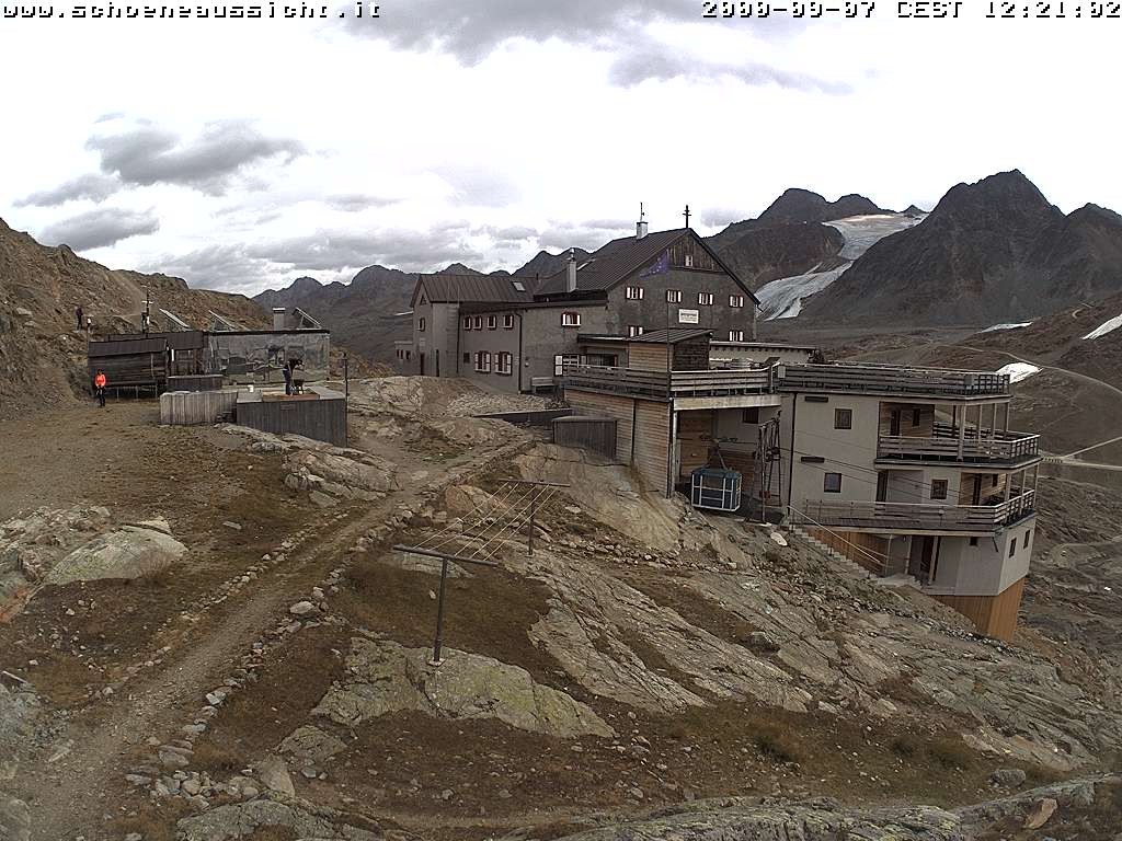 Archiv Foto Webcam Schnalstal: Schöne Aussicht-Hütte
