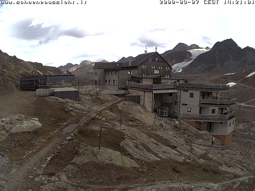 Archiv Foto Webcam Schnalstal: Schöne Aussicht-Hütte