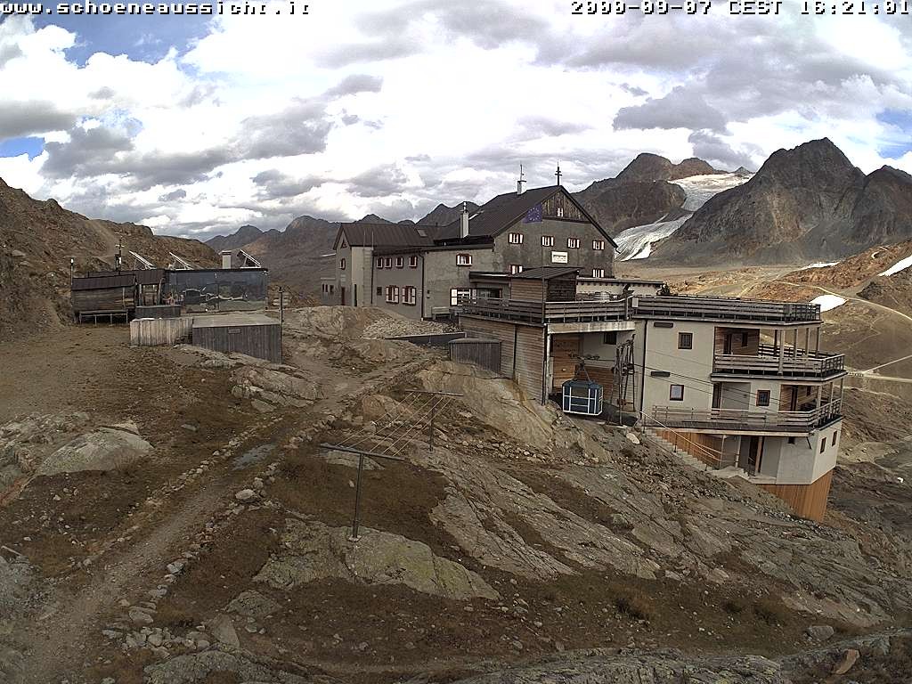 Archiv Foto Webcam Schnalstal: Schöne Aussicht-Hütte