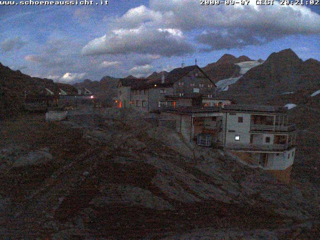 Archiv Foto Webcam Schnalstal: Schöne Aussicht-Hütte