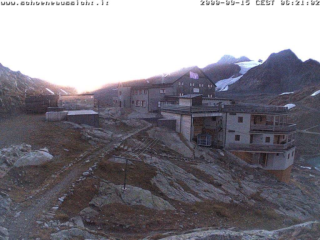 Archiv Foto Webcam Schnalstal: Schöne Aussicht-Hütte
