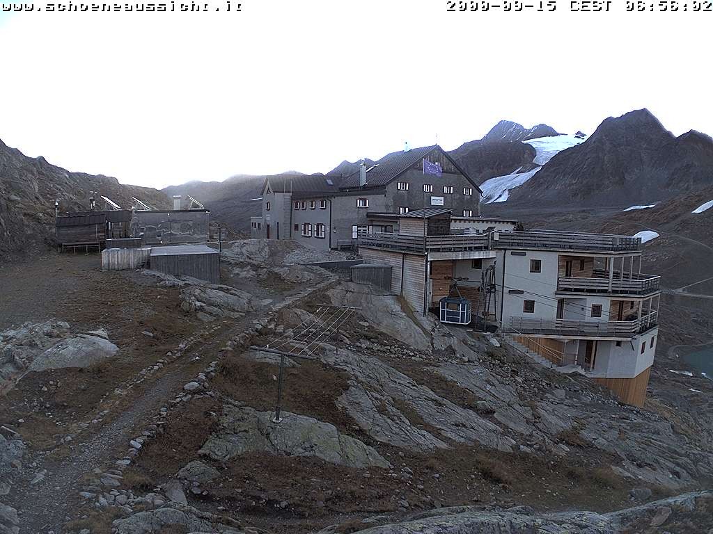Archiv Foto Webcam Schnalstal: Schöne Aussicht-Hütte