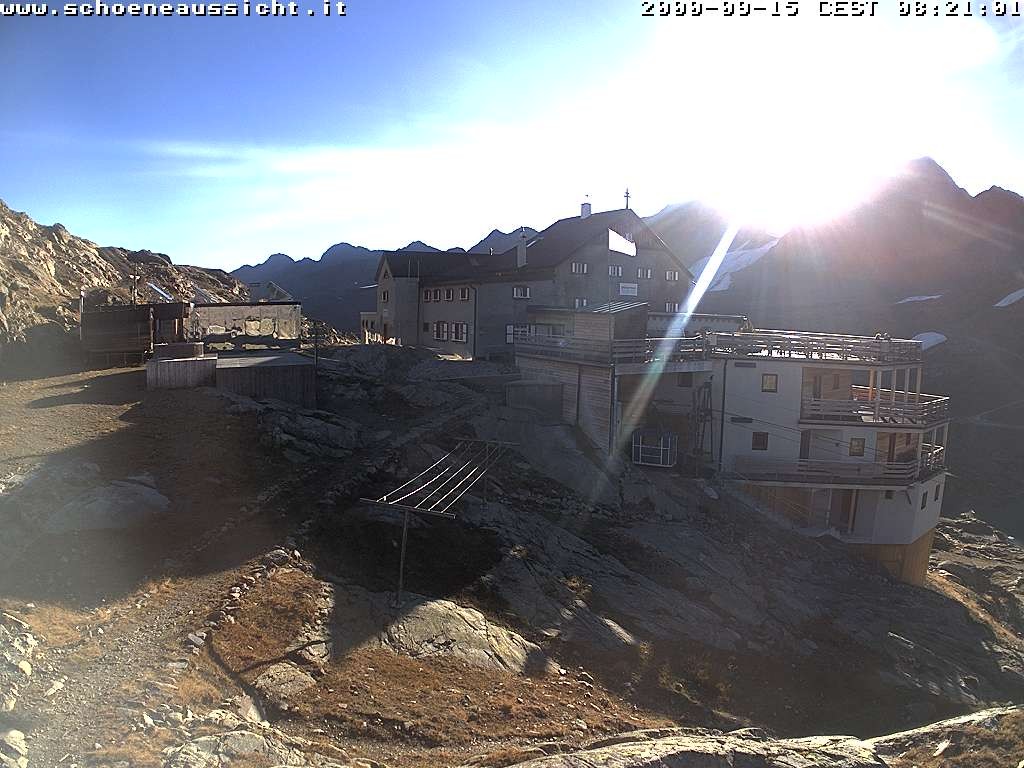 Archiv Foto Webcam Schnalstal: Schöne Aussicht-Hütte