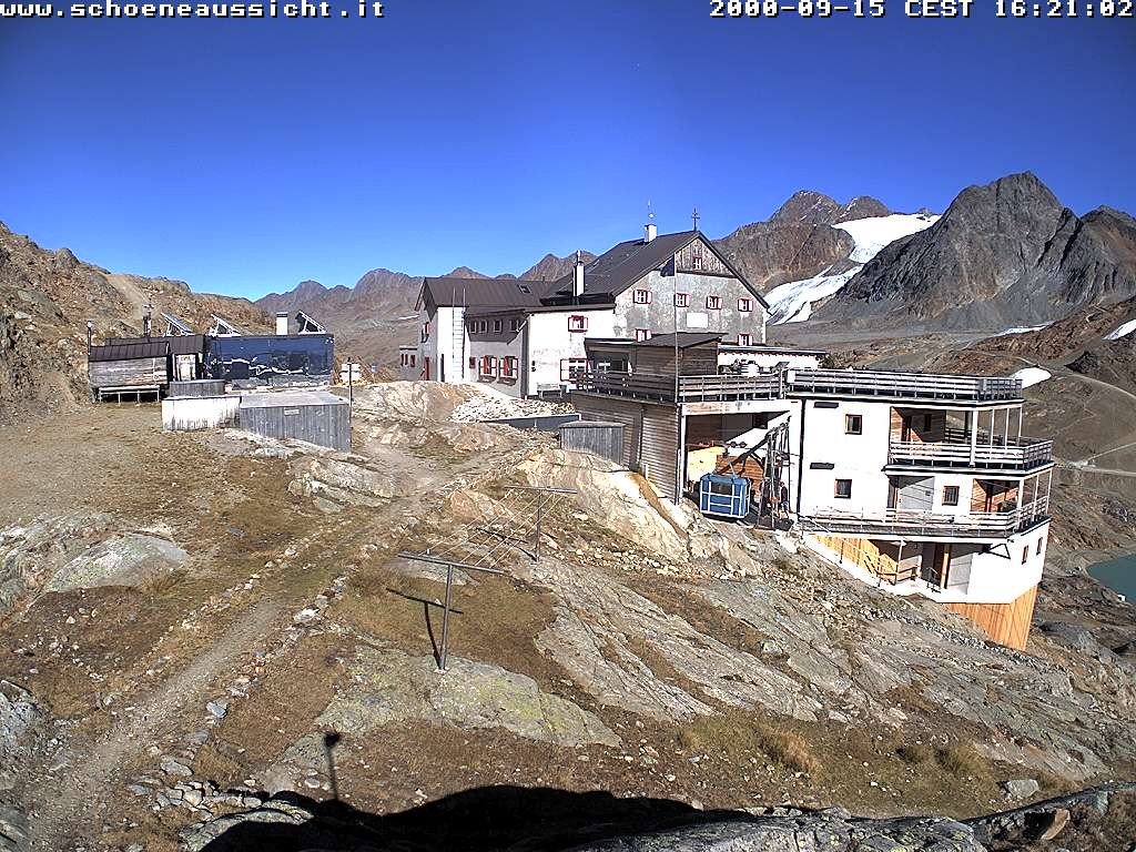 Archiv Foto Webcam Schnalstal: Schöne Aussicht-Hütte