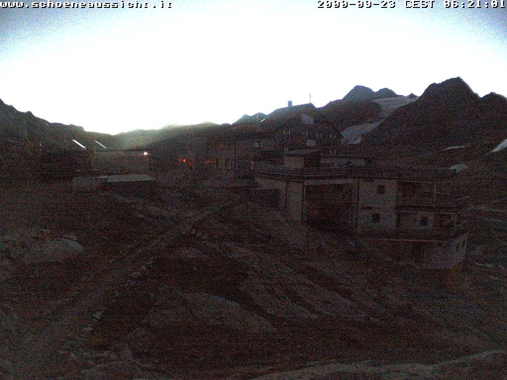 Archiv Foto Webcam Schnalstal: Schöne Aussicht-Hütte