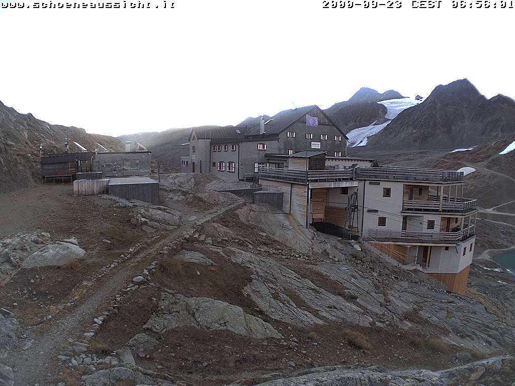 Archiv Foto Webcam Schnalstal: Schöne Aussicht-Hütte