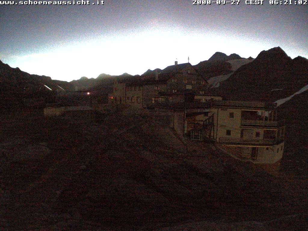 Archiv Foto Webcam Schnalstal: Schöne Aussicht-Hütte