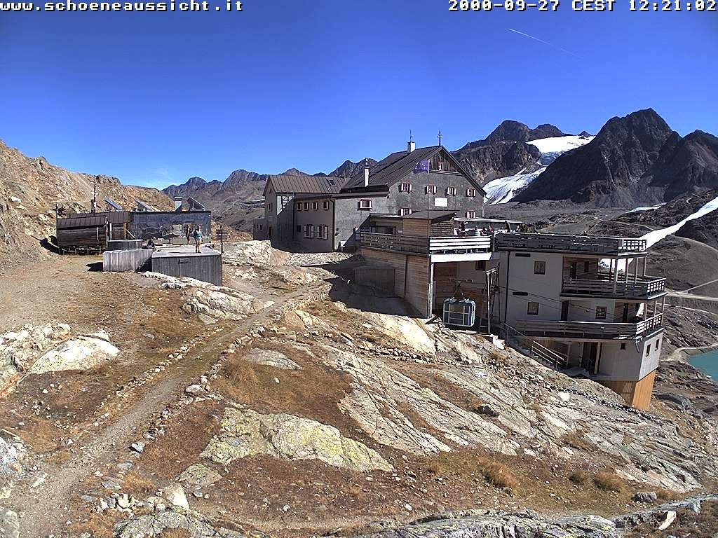 Archiv Foto Webcam Schnalstal: Schöne Aussicht-Hütte