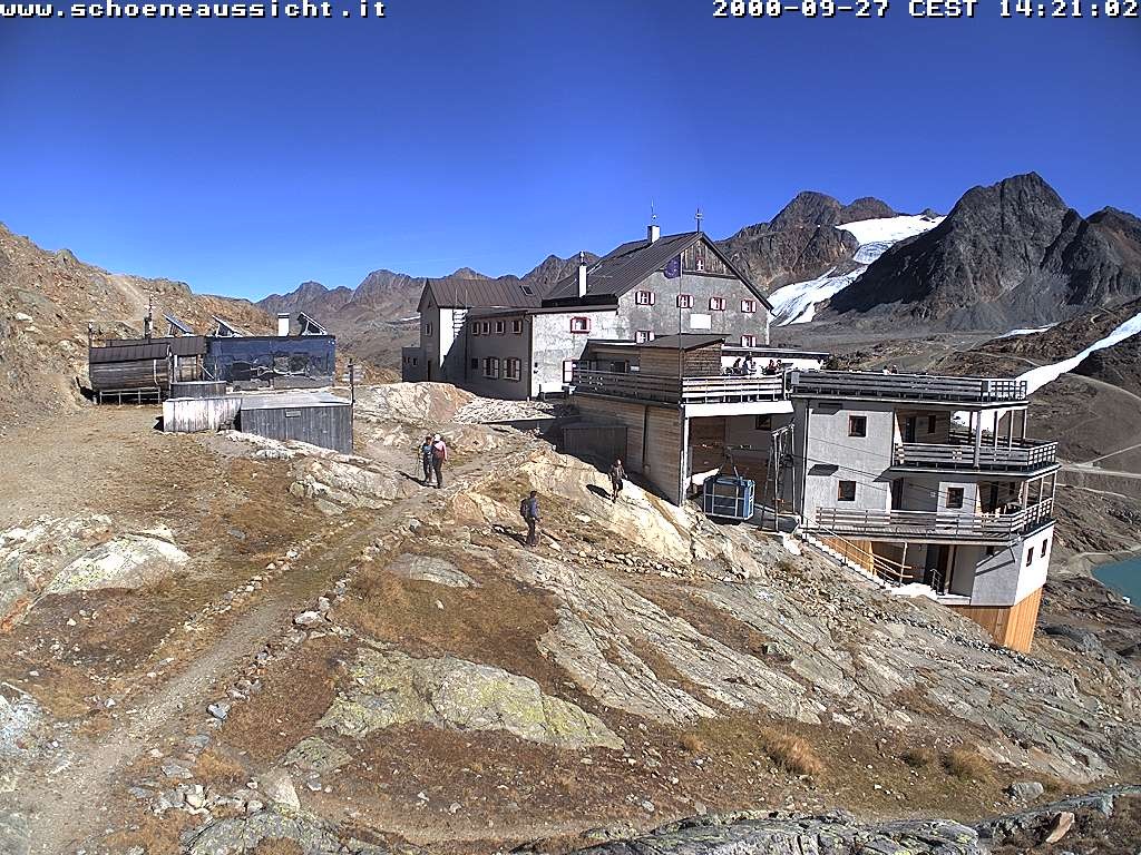 Archiv Foto Webcam Schnalstal: Schöne Aussicht-Hütte