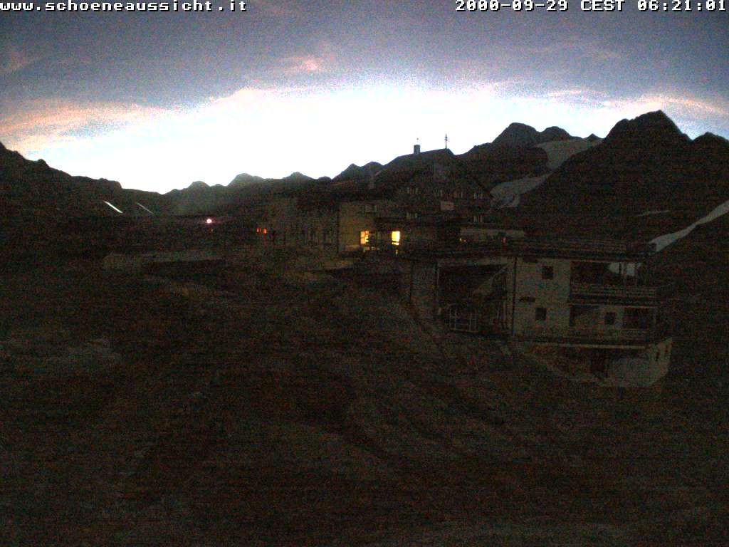 Archiv Foto Webcam Schnalstal: Schöne Aussicht-Hütte