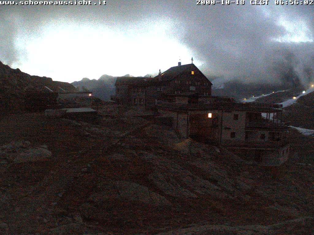 Archived image Webcam Schnalstal: Hut "Schöne Aussicht"