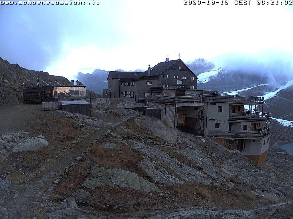 Archived image Webcam Schnalstal: Hut "Schöne Aussicht"
