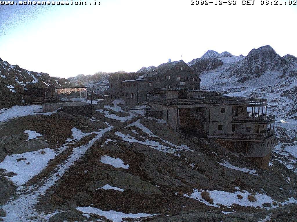 Archiv Foto Webcam Schnalstal: Schöne Aussicht-Hütte