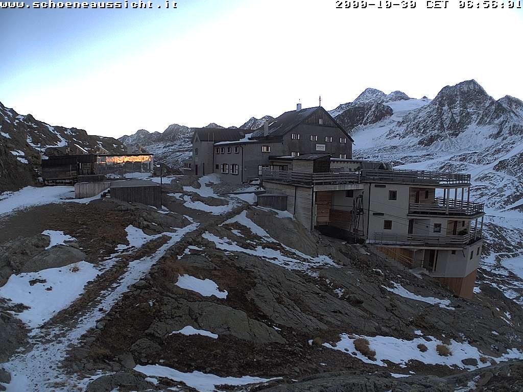 Archiv Foto Webcam Schnalstal: Schöne Aussicht-Hütte