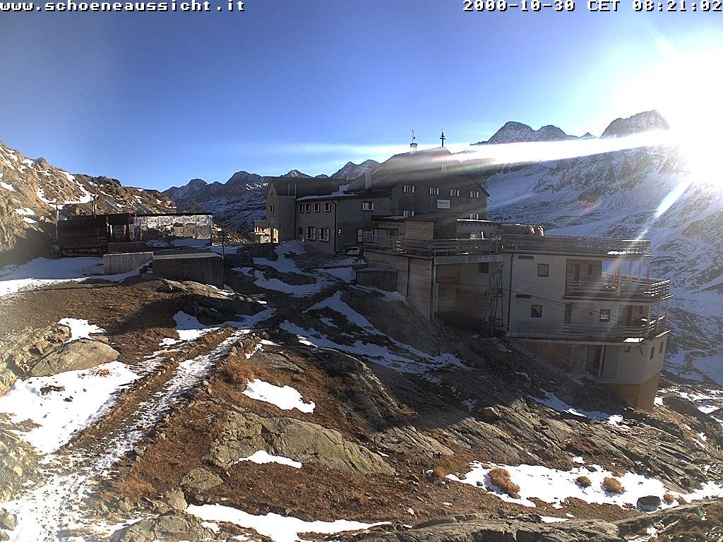 Archiv Foto Webcam Schnalstal: Schöne Aussicht-Hütte
