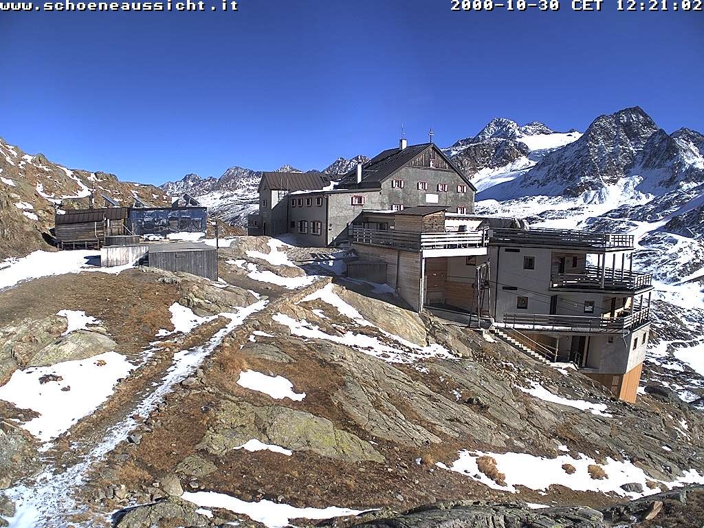 Archiv Foto Webcam Schnalstal: Schöne Aussicht-Hütte
