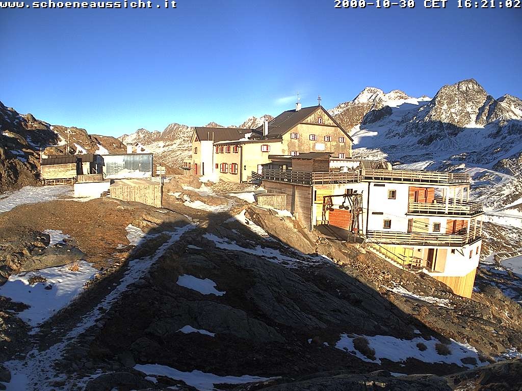 Archiv Foto Webcam Schnalstal: Schöne Aussicht-Hütte