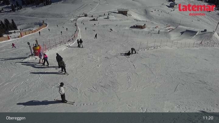 Archived image Webcam Obereggen: Terrain Park