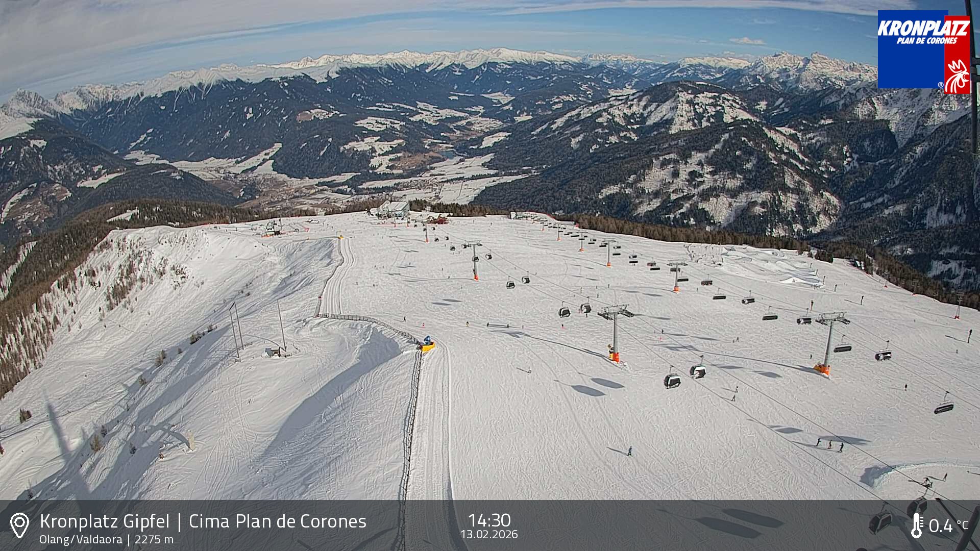 Archived image Webcam Olang, South Tyrol