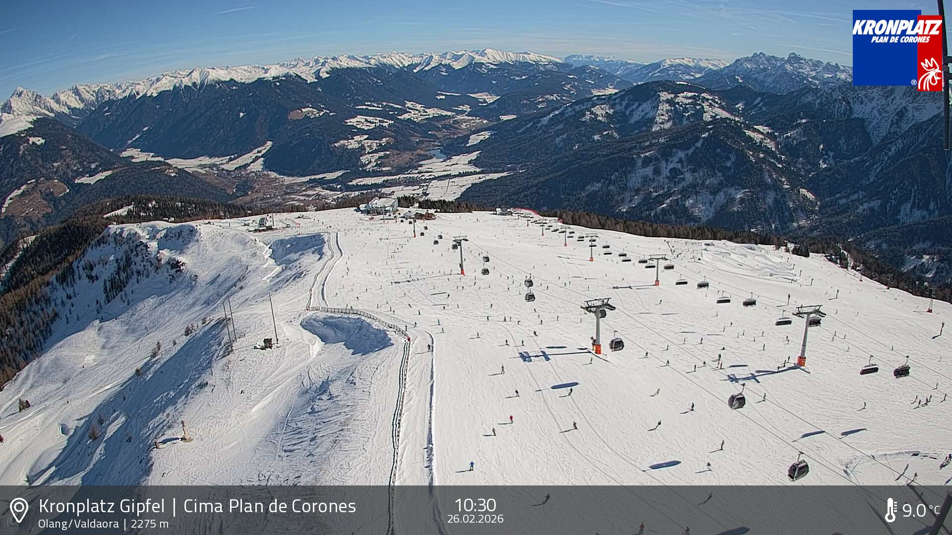 Archived image Webcam Olang, South Tyrol