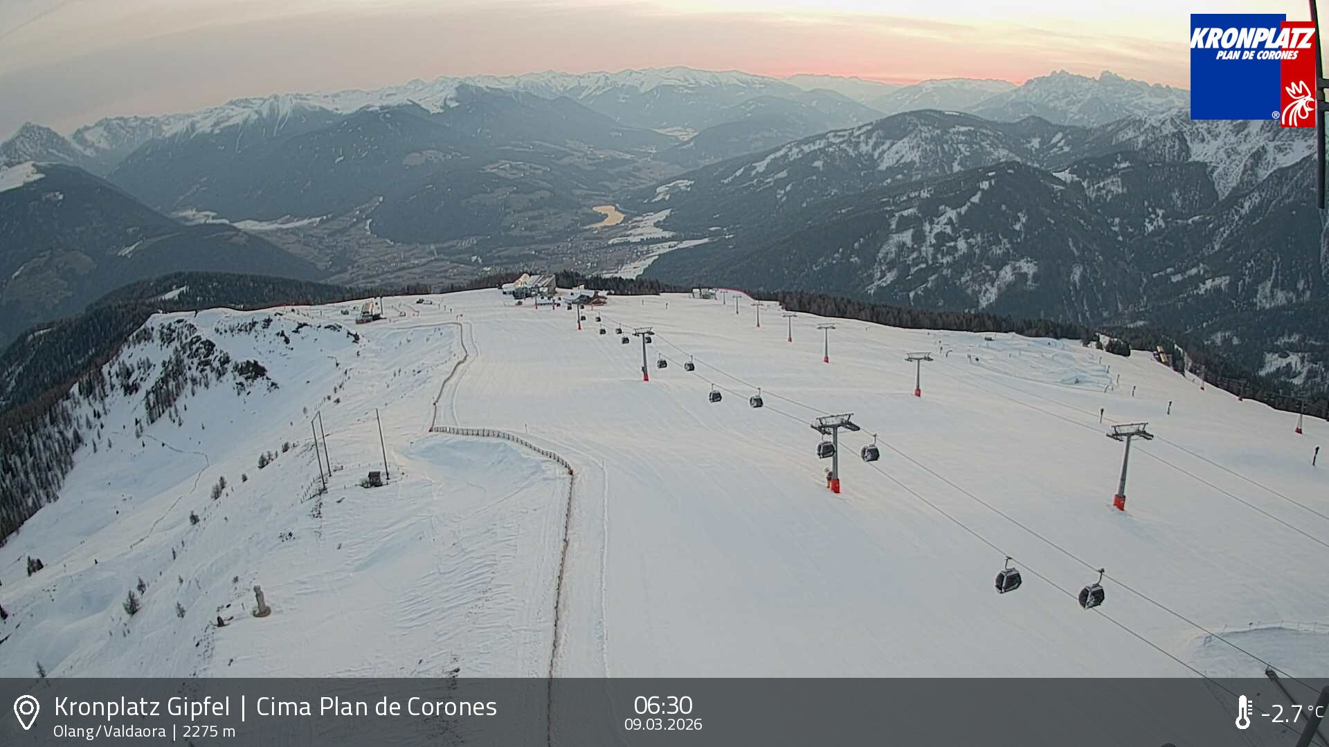 Archiv Foto Webcam Olang, Südtirol