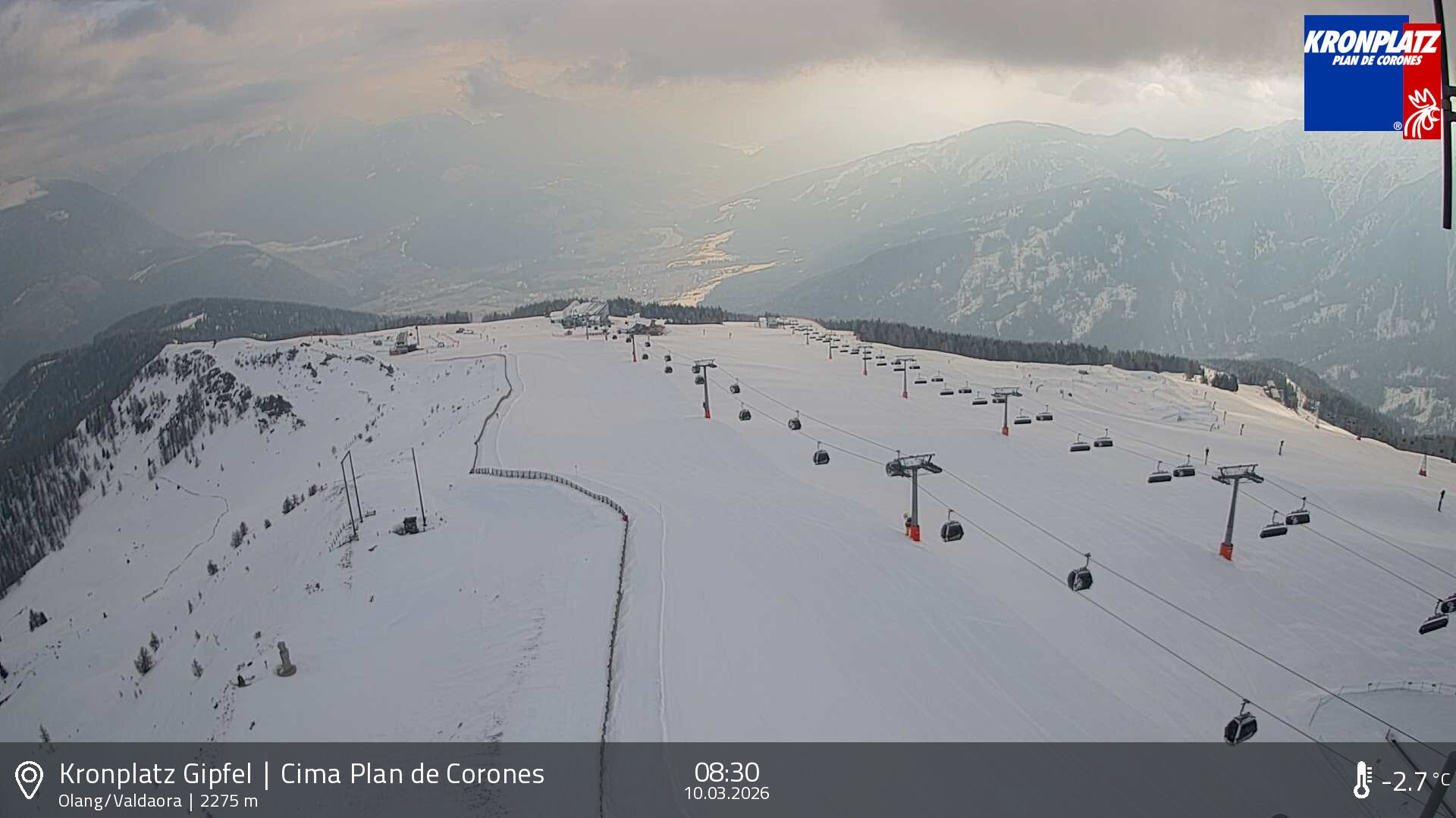 Archived image Webcam Olang, South Tyrol