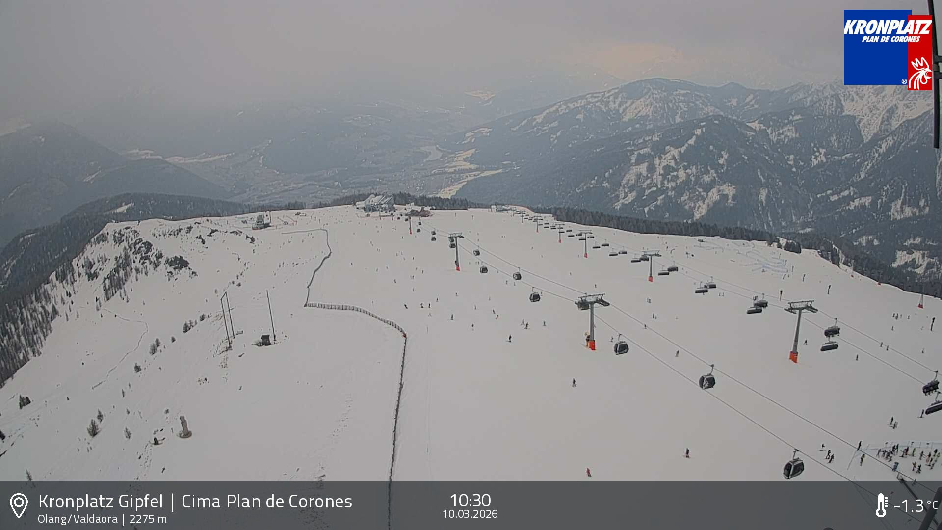 Archived image Webcam Olang, South Tyrol