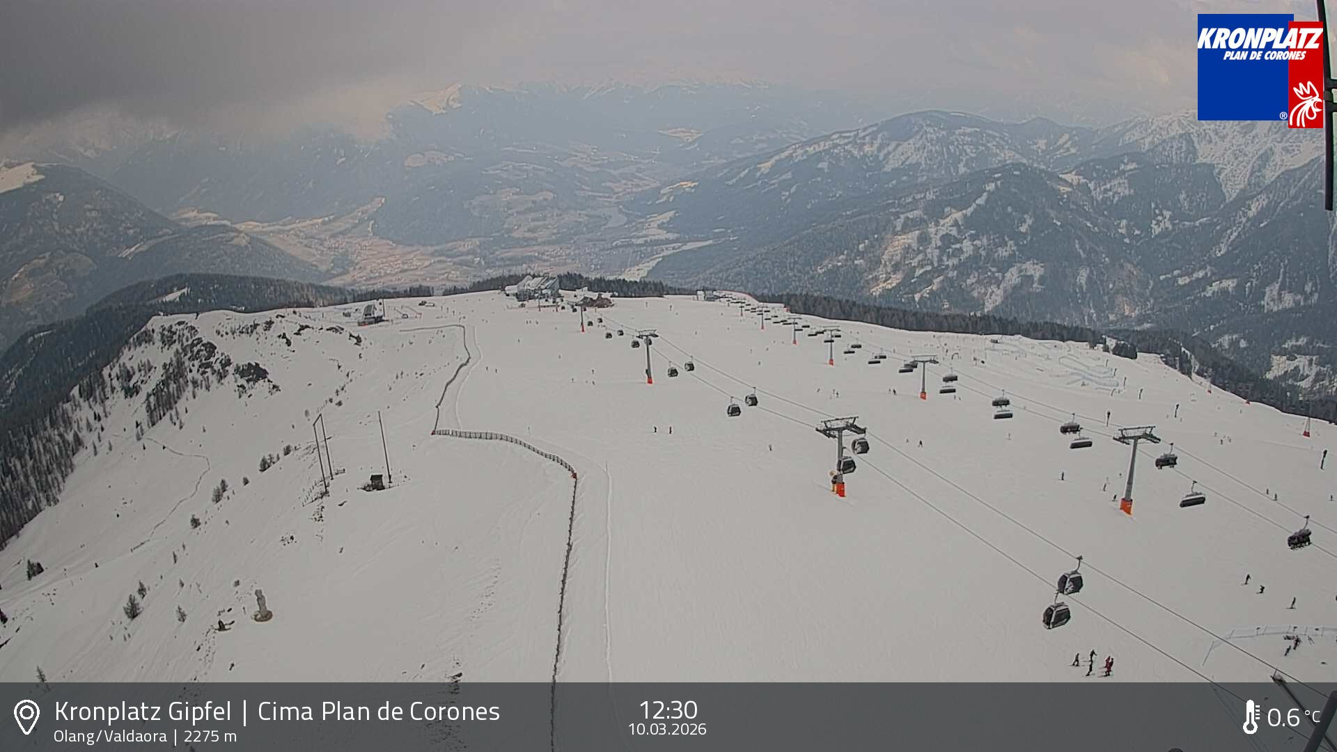 Archived image Webcam Olang, South Tyrol