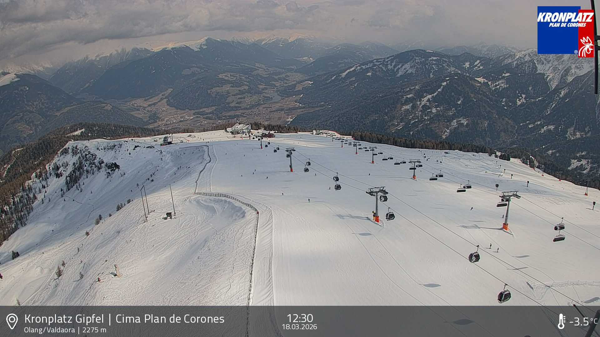 Archiv Foto Webcam Olang, Südtirol