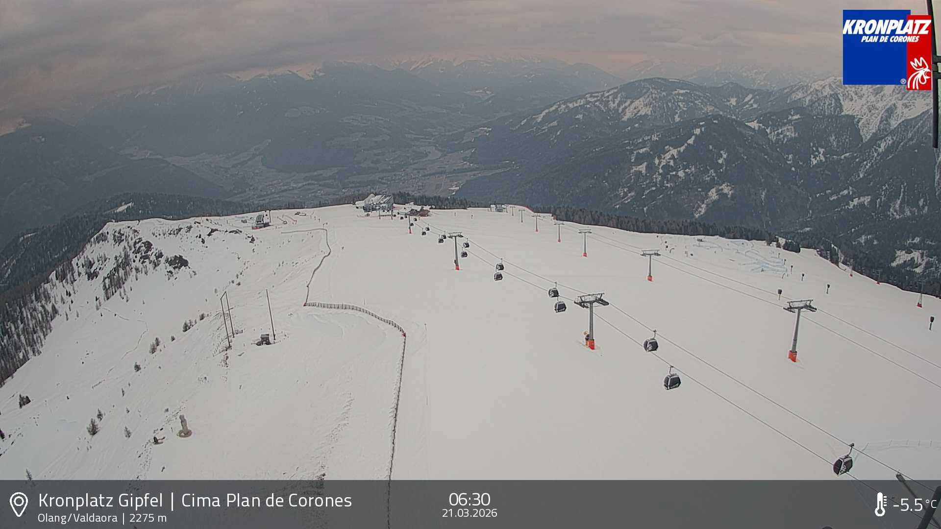 Archived image Webcam Olang, South Tyrol