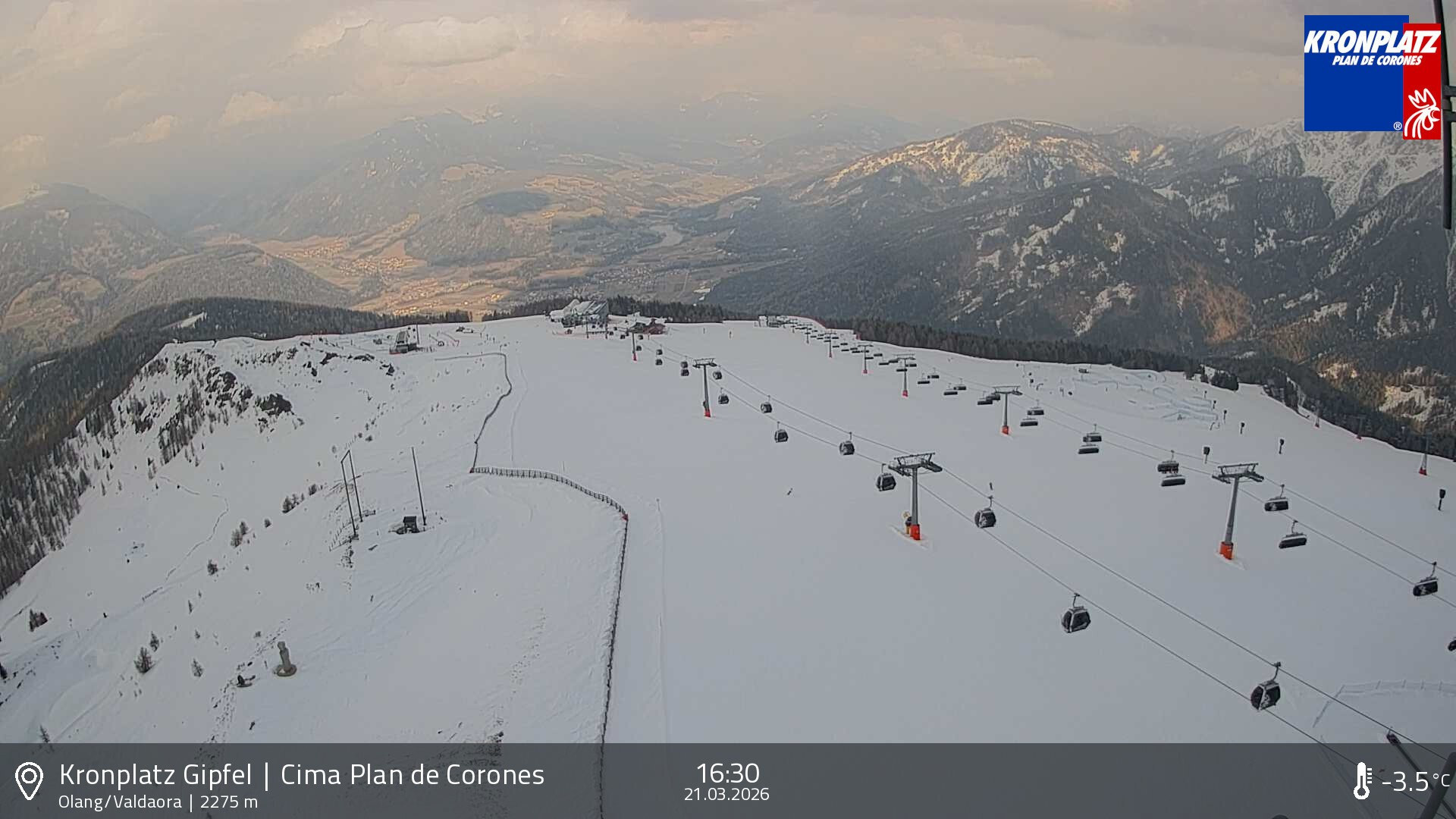 Archived image Webcam Olang, South Tyrol