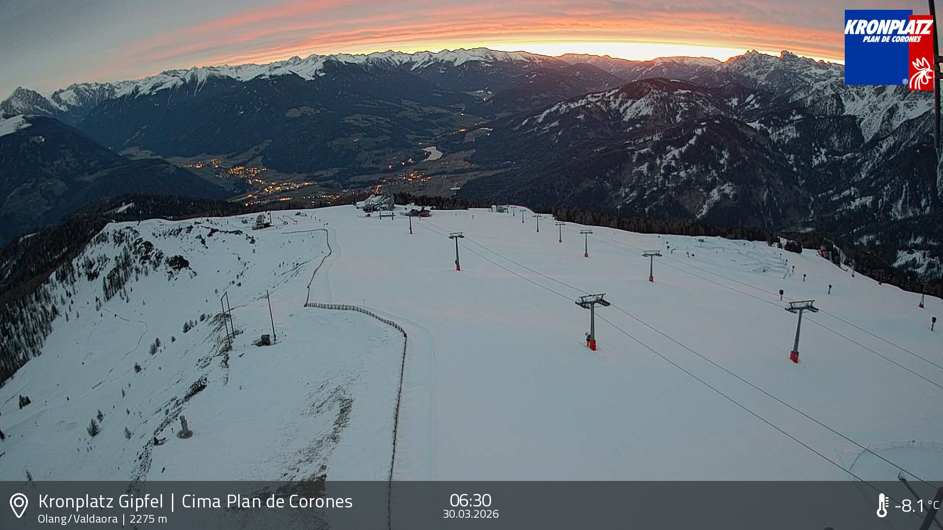 Archiv Foto Webcam Olang, Südtirol