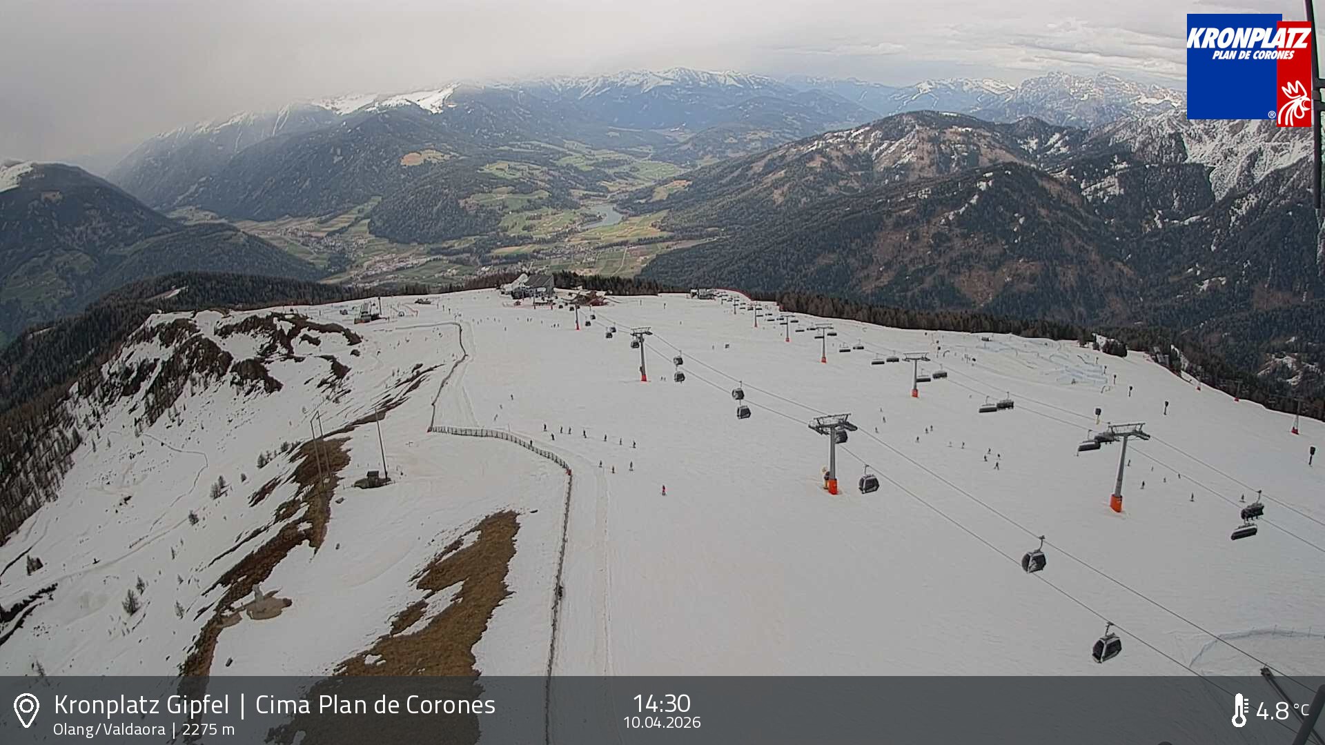 Archiv Foto Webcam Olang, Südtirol