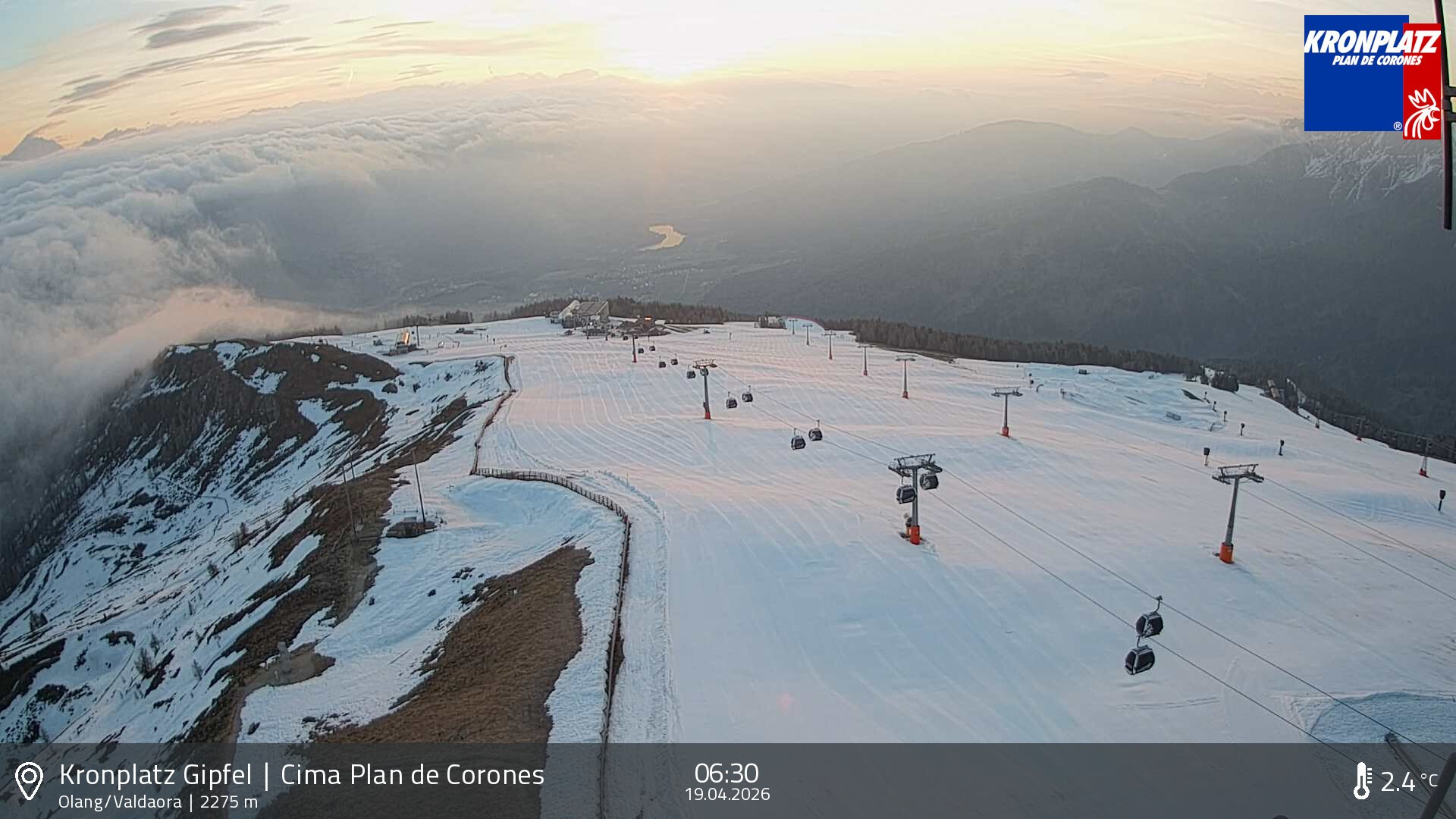 Archiv Foto Webcam Olang, Südtirol