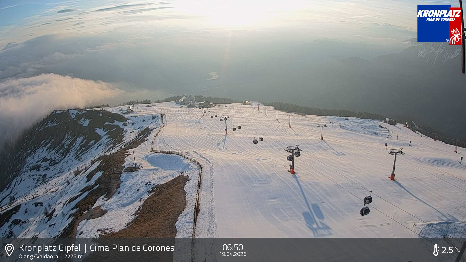 Archiv Foto Webcam Olang, Südtirol