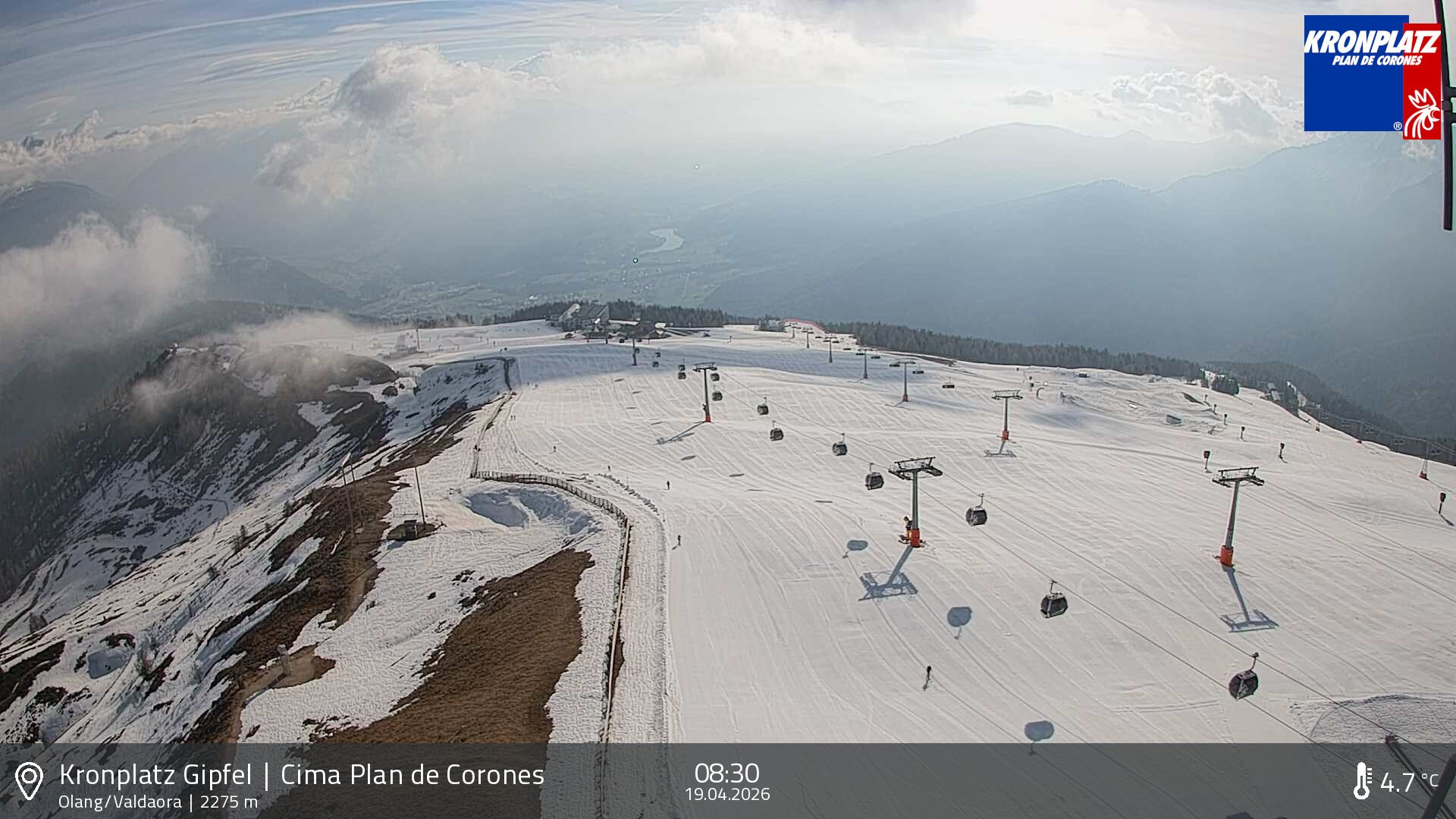 Archiv Foto Webcam Olang, Südtirol