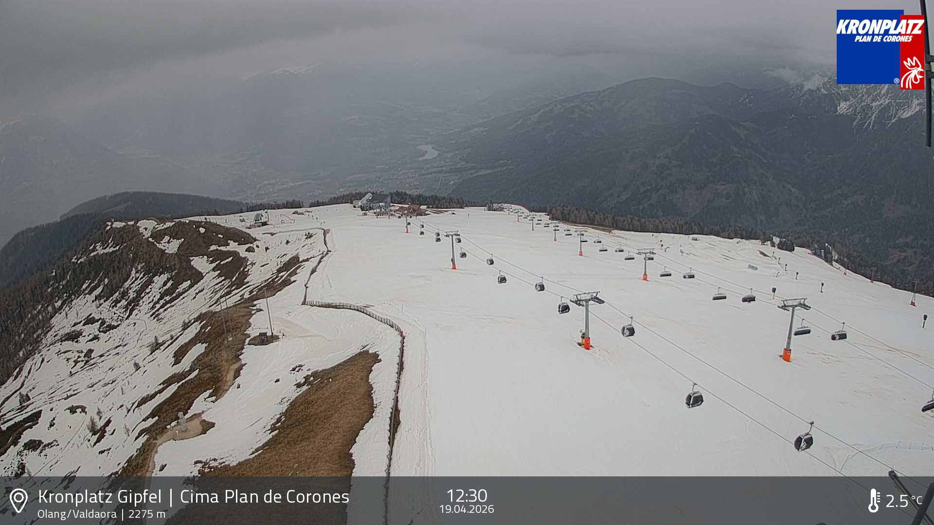 Archiv Foto Webcam Olang, Südtirol