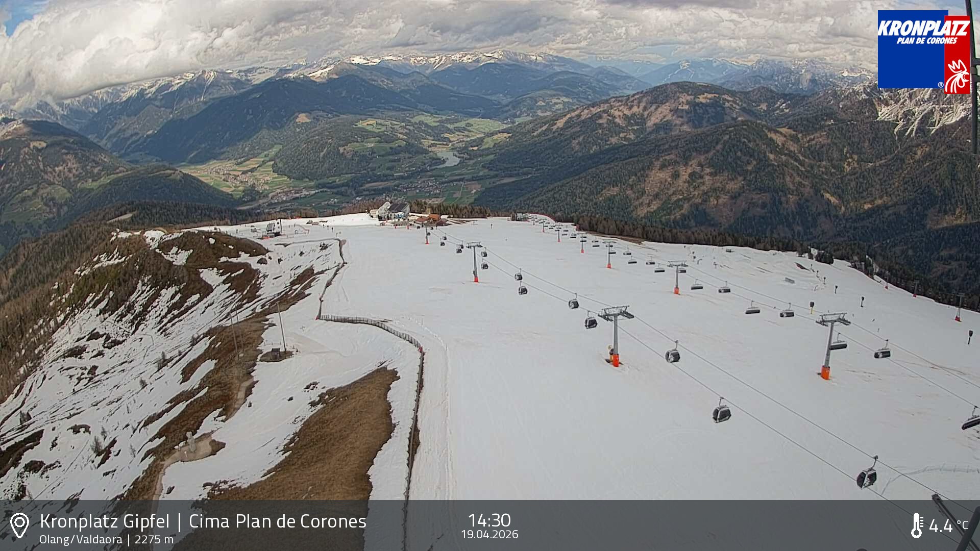 Archiv Foto Webcam Olang, Südtirol