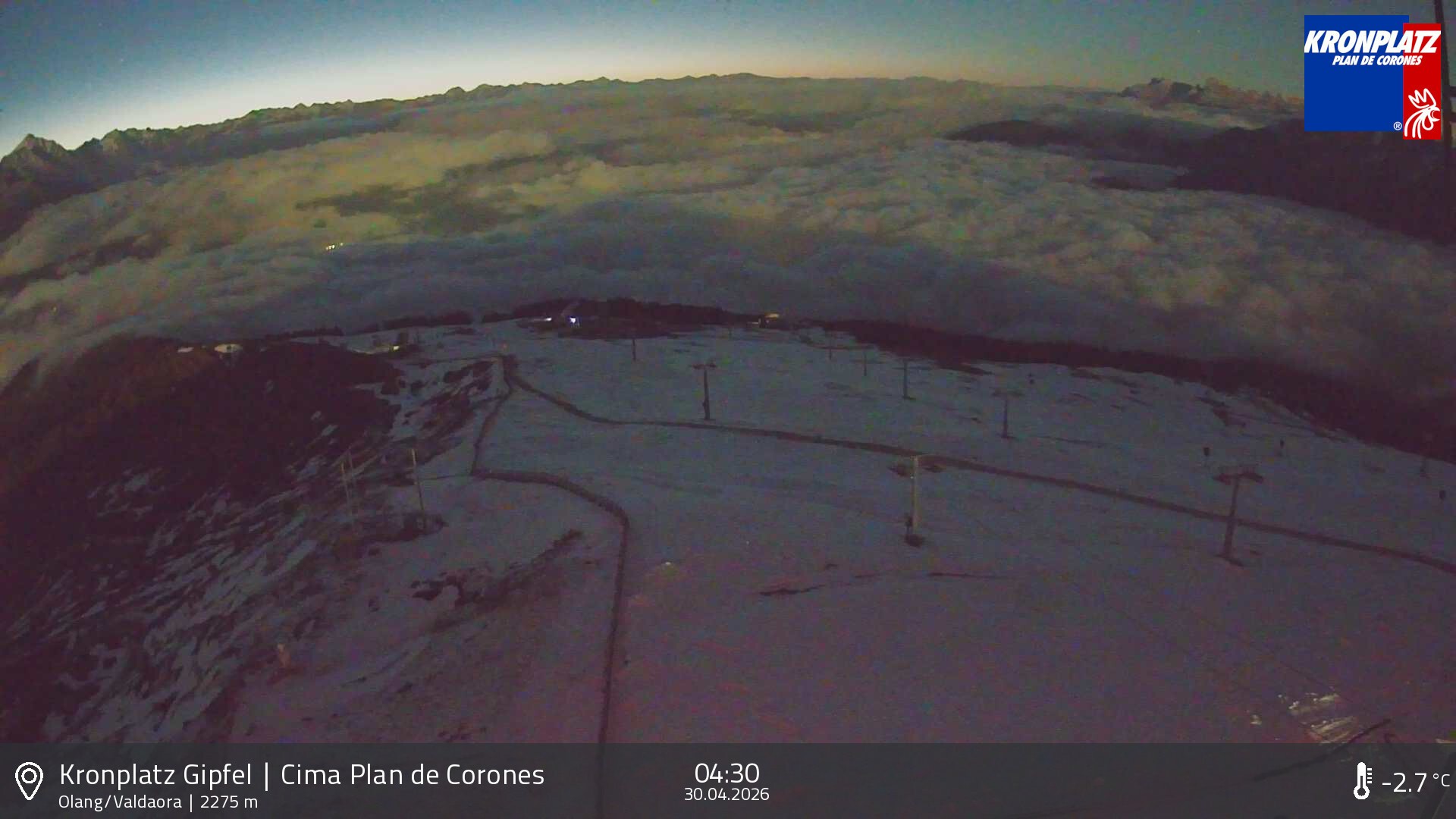 Archived image Webcam Olang, South Tyrol