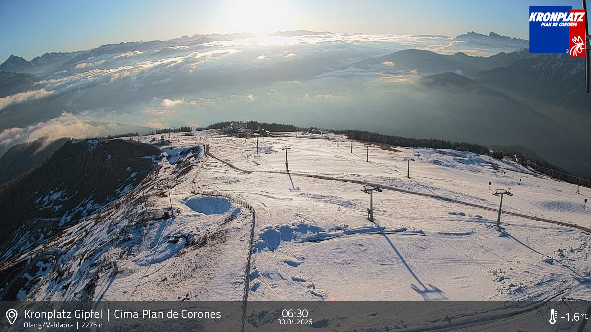 Archived image Webcam Olang, South Tyrol