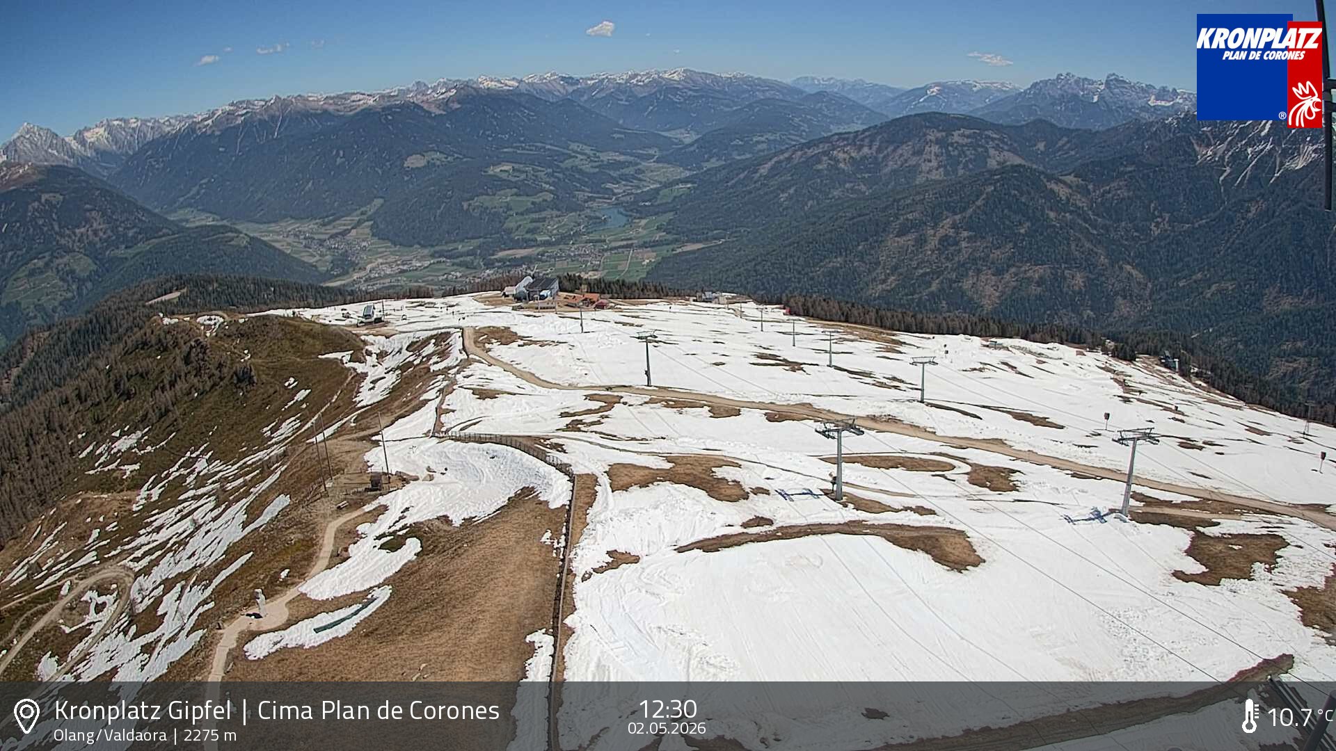 Archiv Foto Webcam Olang, Südtirol