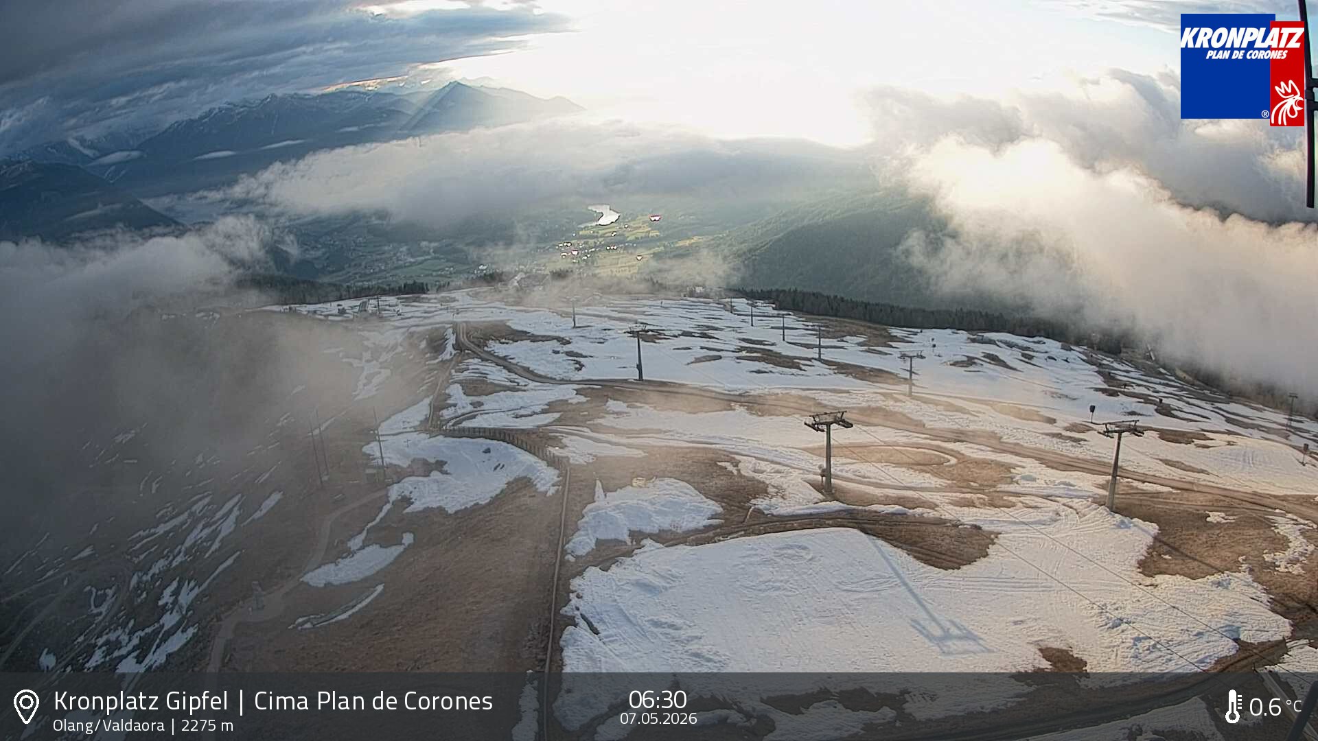 Archived image Webcam Olang, South Tyrol