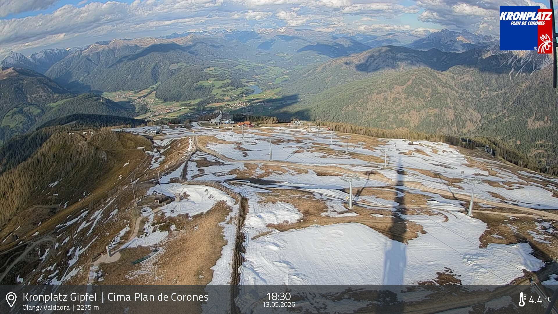 Archived image Webcam Olang, South Tyrol
