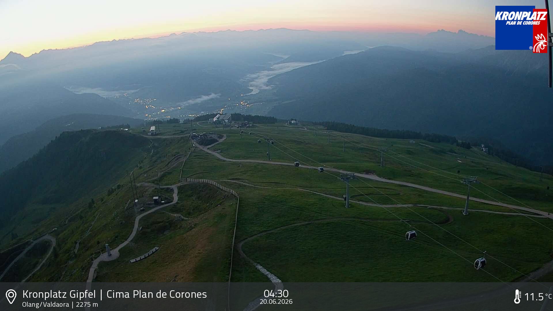 Archived image Webcam Olang, South Tyrol