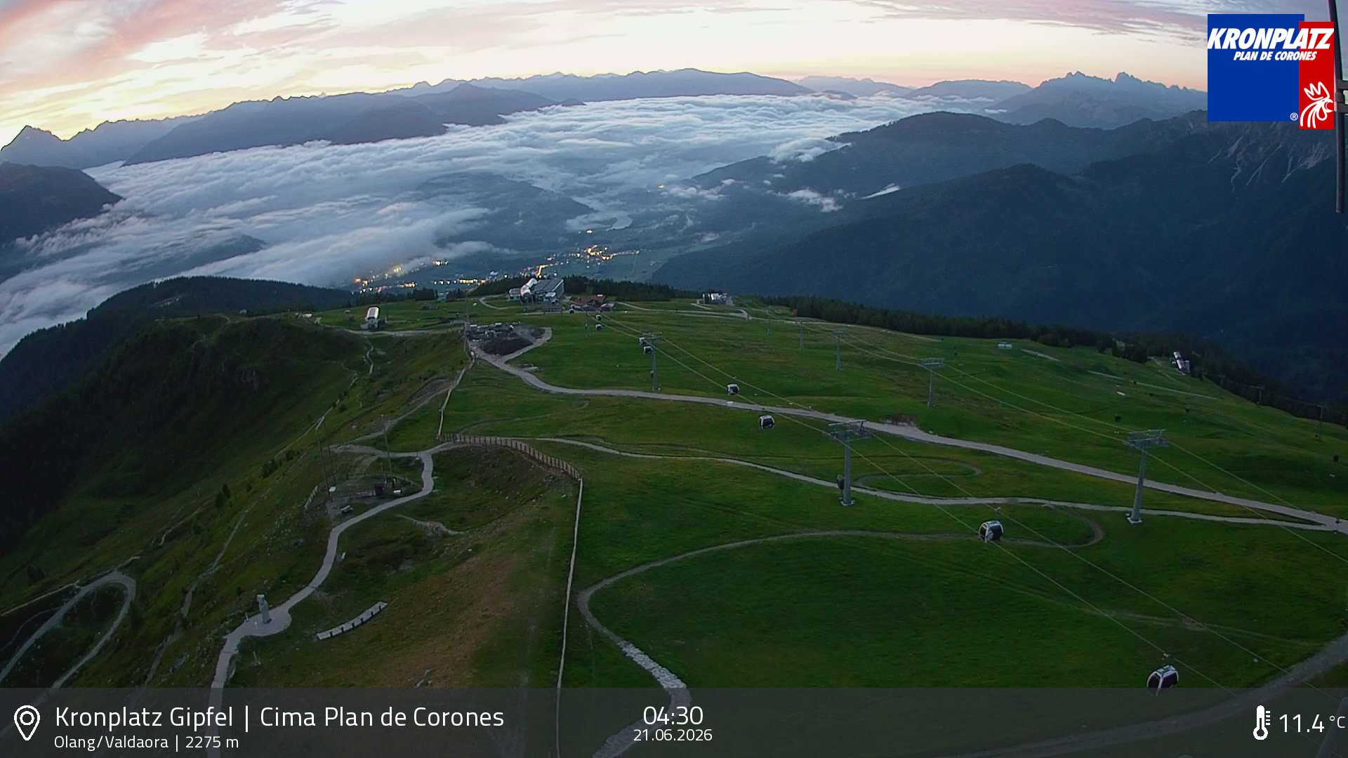 Archiv Foto Webcam Olang, Südtirol